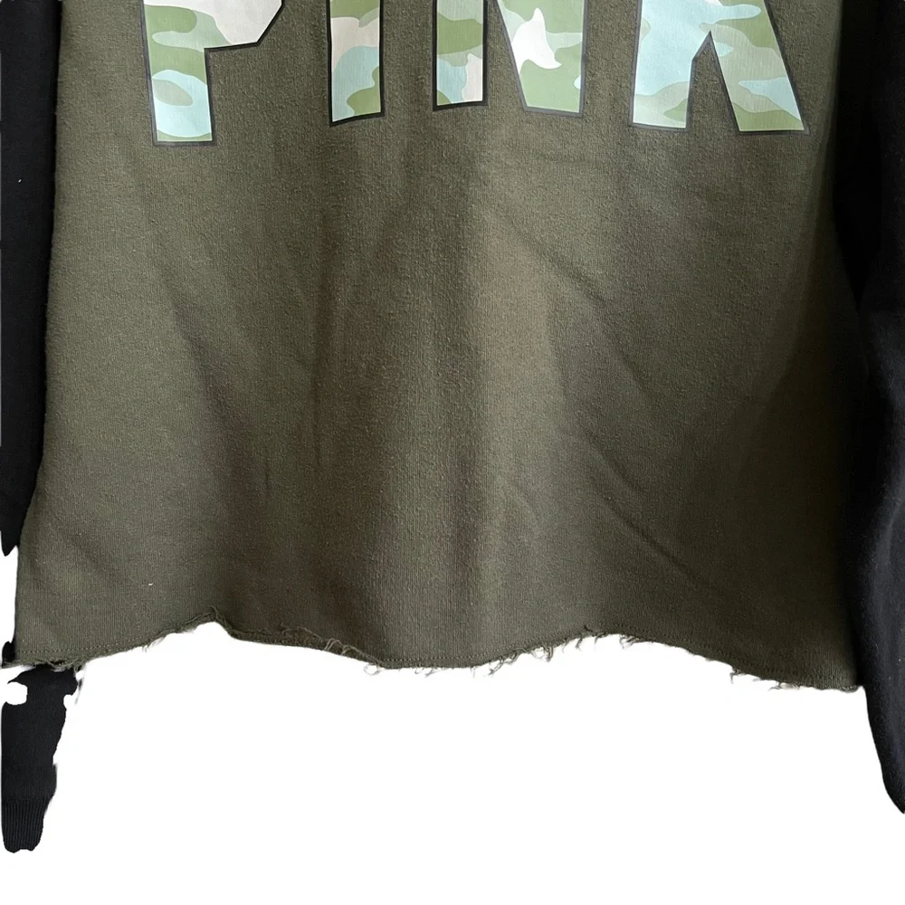 Victoria’s Secret PINK Camo Cropped Hoodie - Picture 5 of 8